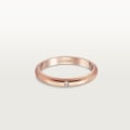 1895 wedding ring, width 2.6 mm, 1 diamond Rose gold, diamond