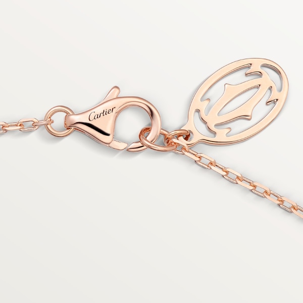 Cartier d'Amour 項鏈，大型款 18K玫瑰金，鑽石