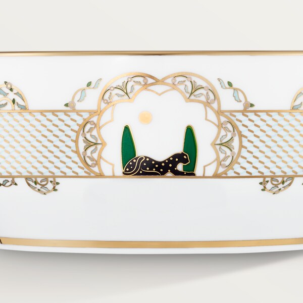 一套兩個 Panthère de Cartier 碗 陶瓷