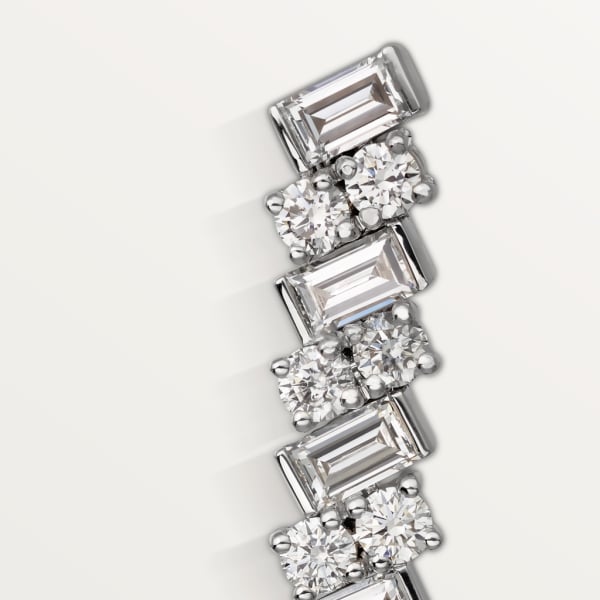 Reflection de Cartier 耳環 18K白色黃金，鑽石