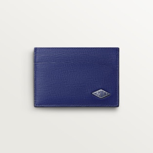 Cartier Losange 卡片夾 墨色粒面小牛皮